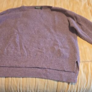 Polo by Ralph Lauren Purple Crew Neck Sweater
